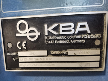  KBA RA106-9+L SW4 SPC ALV2(2016)